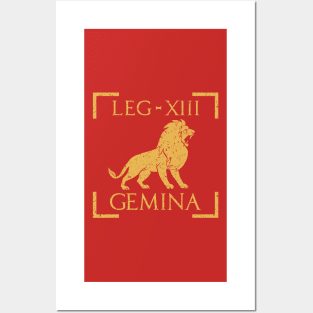 Legio XIII Gemina Lion Emblem Roman Legion Posters and Art